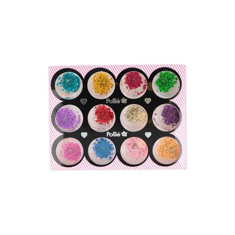 Pack flores secas uñas