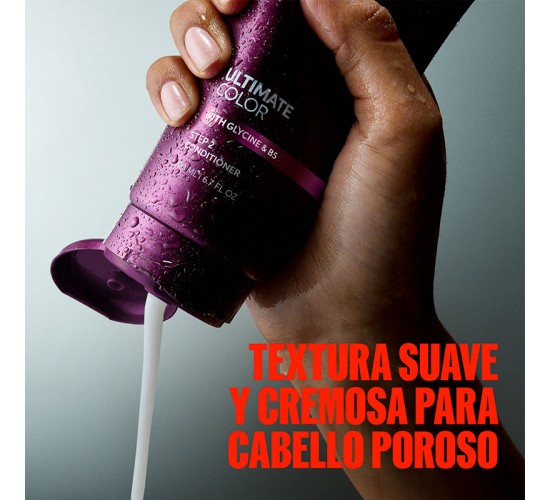 textura suave y cremosa del acondicionador wella ultimate color