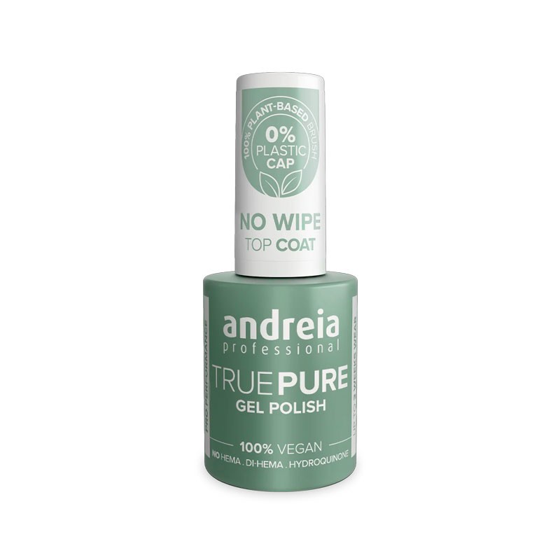 top coat no wipe esmalte semipermanente vegano true pure andreia