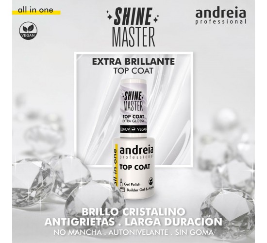 top coat all in one shine master extra brillo andreia