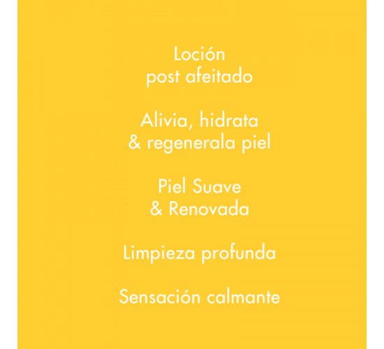 tarjeta con fondo amarillo y texto informativo en blanco