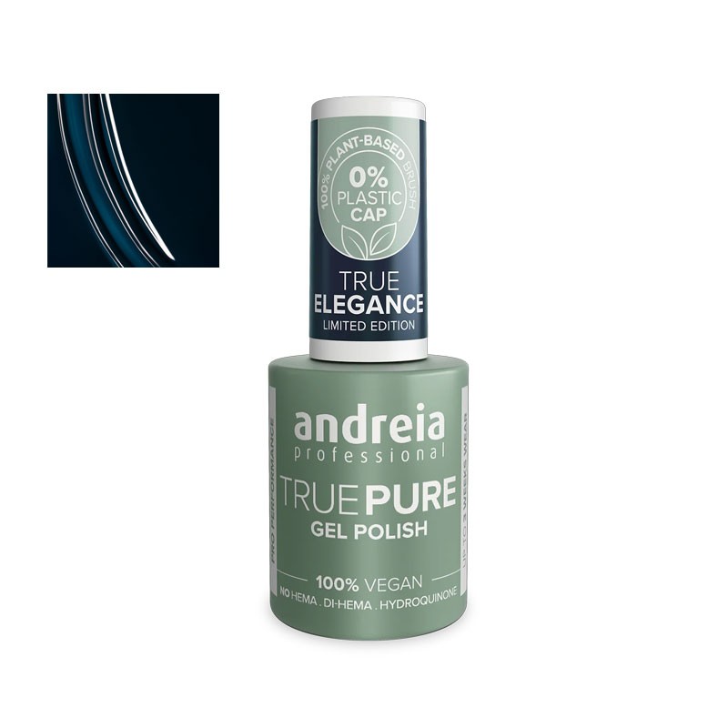 esmalte semipermanente vegano andreia true pure sin hema te1 azul noche