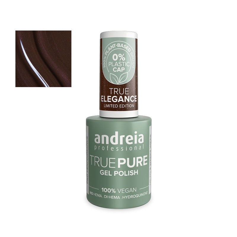 esmalte semipermanente vegano andreia true pure sin hema te3 trufa de chocolate