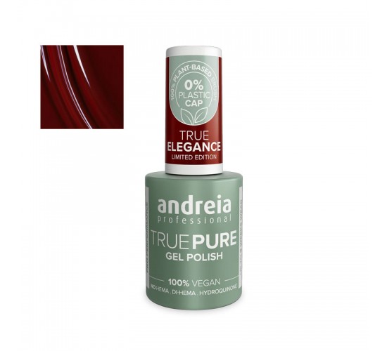 esmalte semipermanente vegano andreia true pure sin hema te4 marrón rojizo