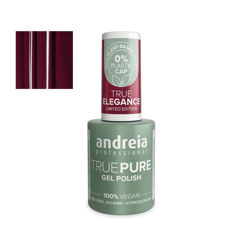 esmalte semipermanente vegano andreia true pure sin hema te6 ciruela intensa