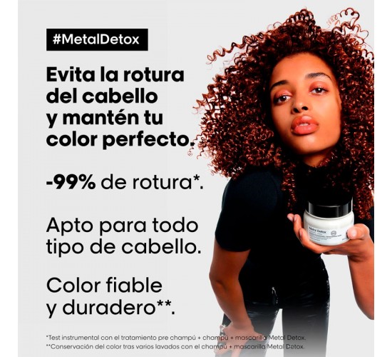 detox de metales + nutrición para cabello teñido