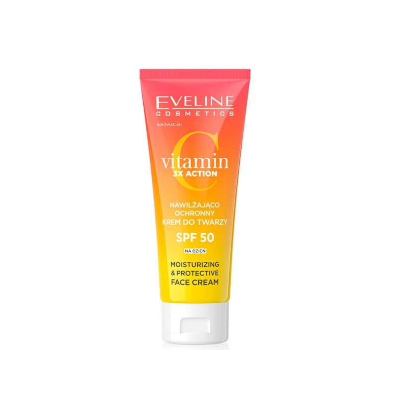 CREMA FACIAL HIDRATANTE VITAMIN C EVELINE SPF 50 30ML