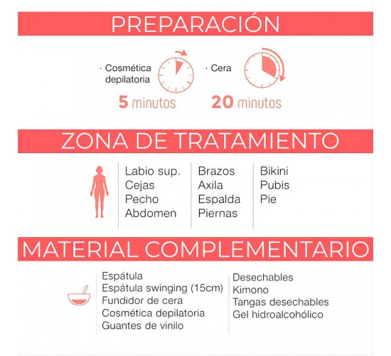 Cera depilatoria profesional en perlas para depilación suave, eficaz y precisa